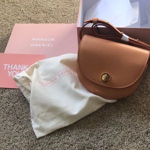NEW Mansur Gavriel Mini Saddle Bag